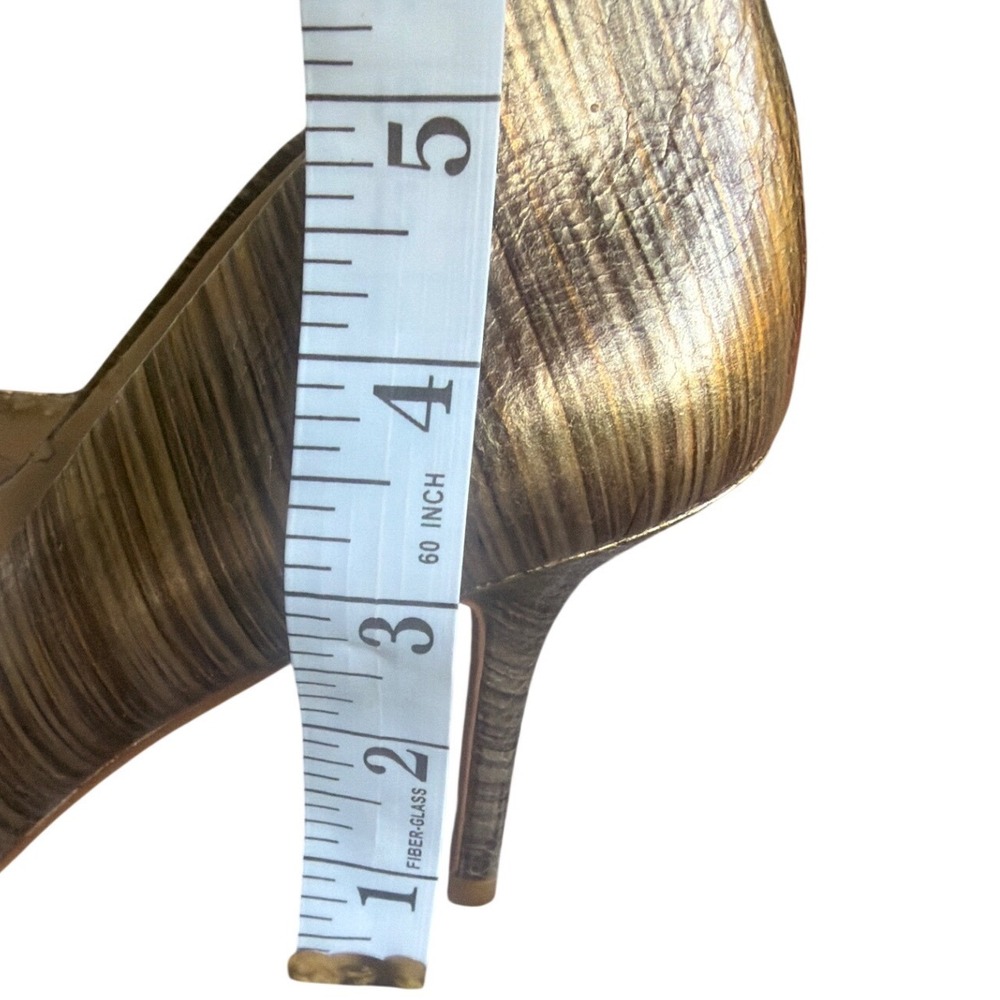 Vince Camuto Pumps Womens 7.5 Bronze Metallic Good Pointed Toe Stiletto - Picture 7 of 7